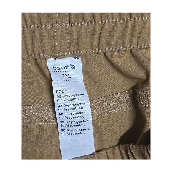 Baleaf 2XL Khaki Active Hiking Pants - Picture 4 of 5
